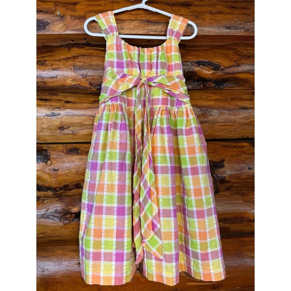 Bonnie Jean Pastel Plaid Sundress Size 5‎ - Picture 1 of 7